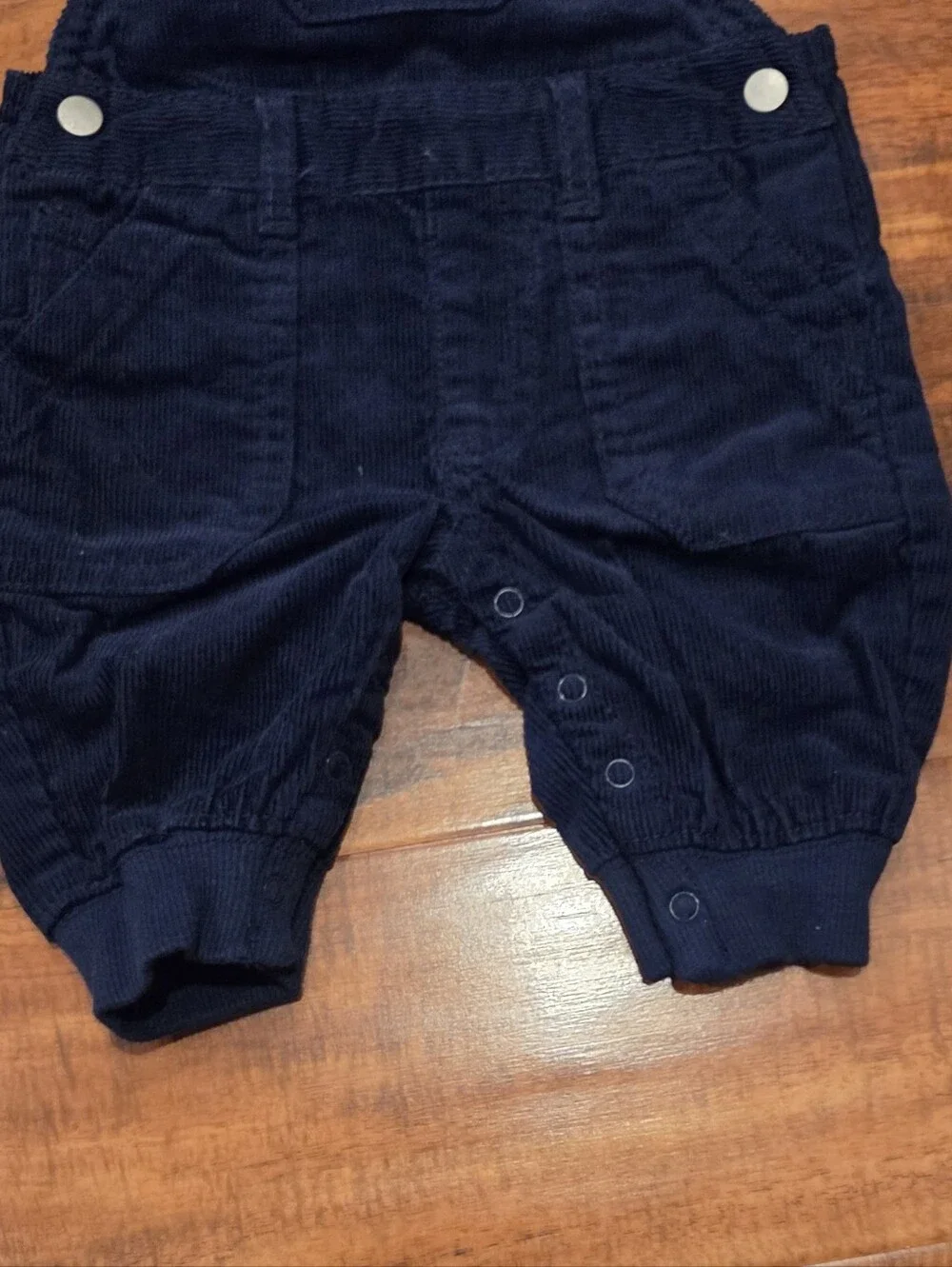 Gymboree NWT 0-3 Months Navy Corduroy Overalls, Moose Bodysuit and Socks (2)